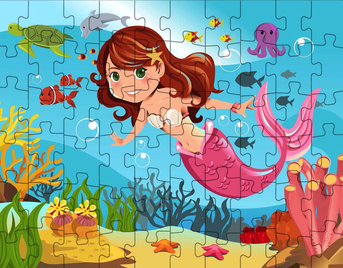Mermaid Puzzle ~ Kids Puzzles, 12 to 1000 Pieces