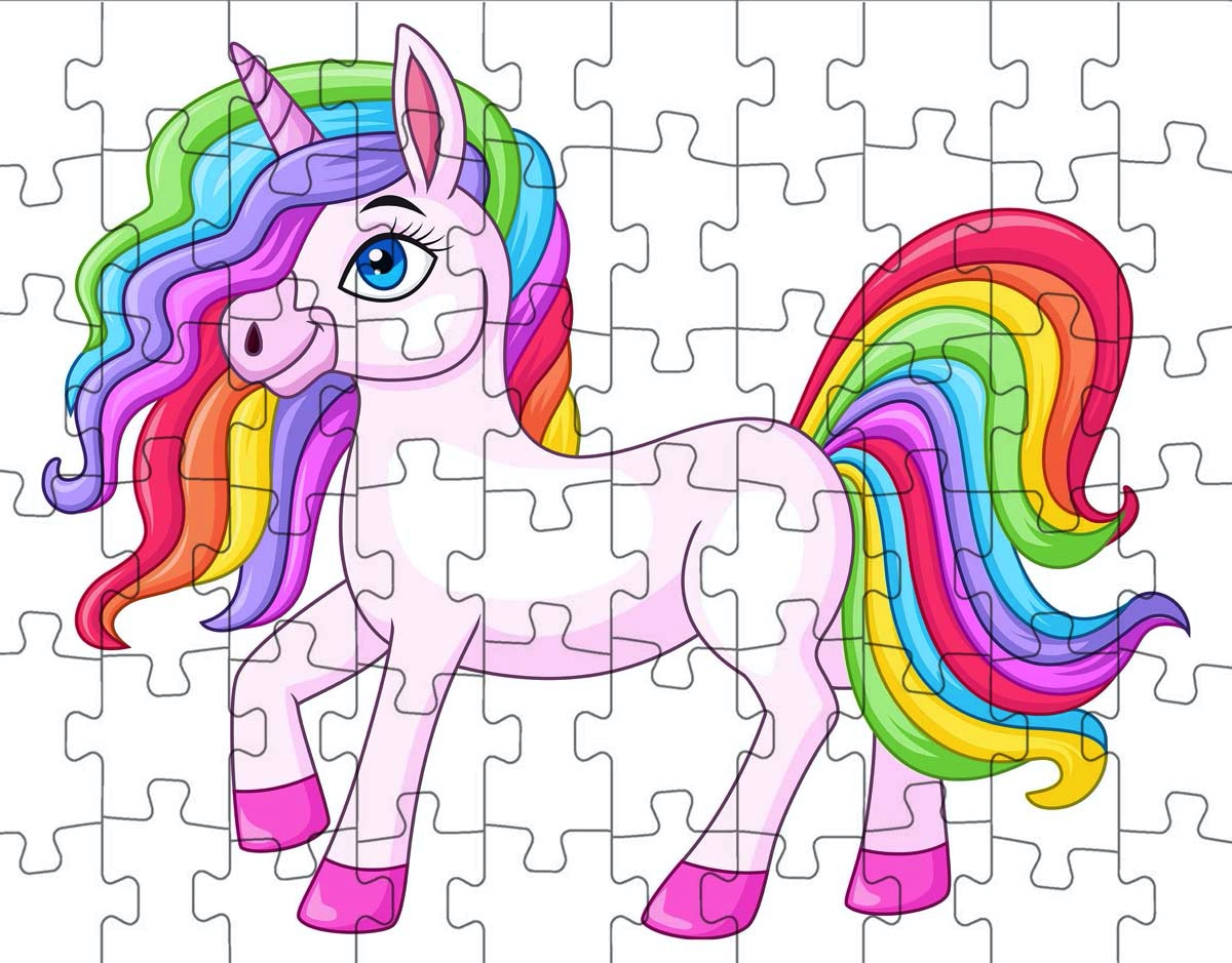 Afro Unicorn - Rainbow - 200 Piece Puzzle