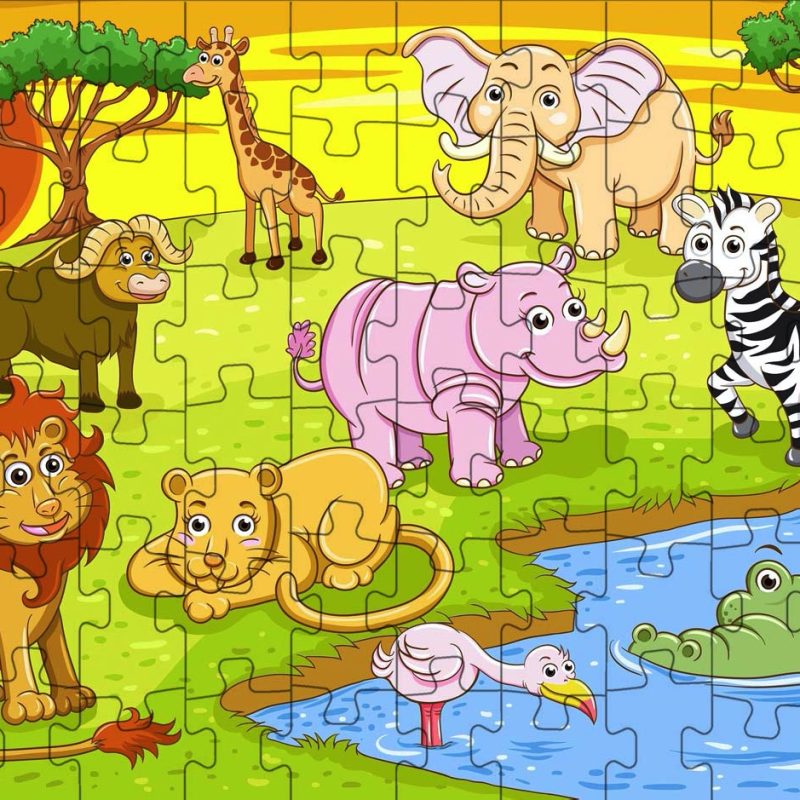 Animals Jigsaw Puzzle ~ Kids Puzzles - 12 to 1000 Pieces - Made in Oz