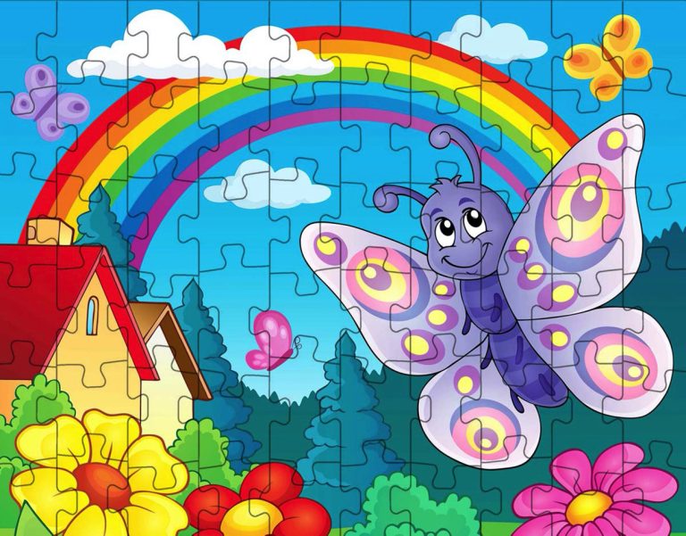 Rainbow Butterfly Puzzle ~ Kids Puzzles - 12 to 1000 Pieces - Made in Oz