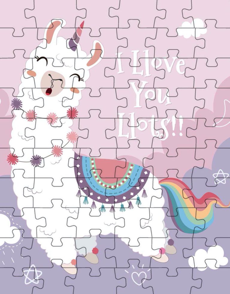 Cute Llama Puzzle ~ Kids Puzzles - 12 to 1000 Pieces - Made in Oz